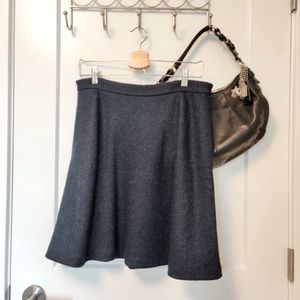 Banana Republic navy Wool blend A-line skirt, NWT